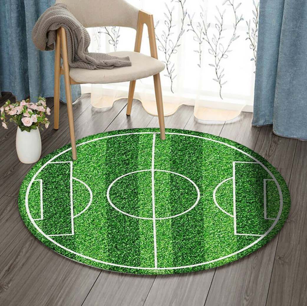 Football Round Carpet