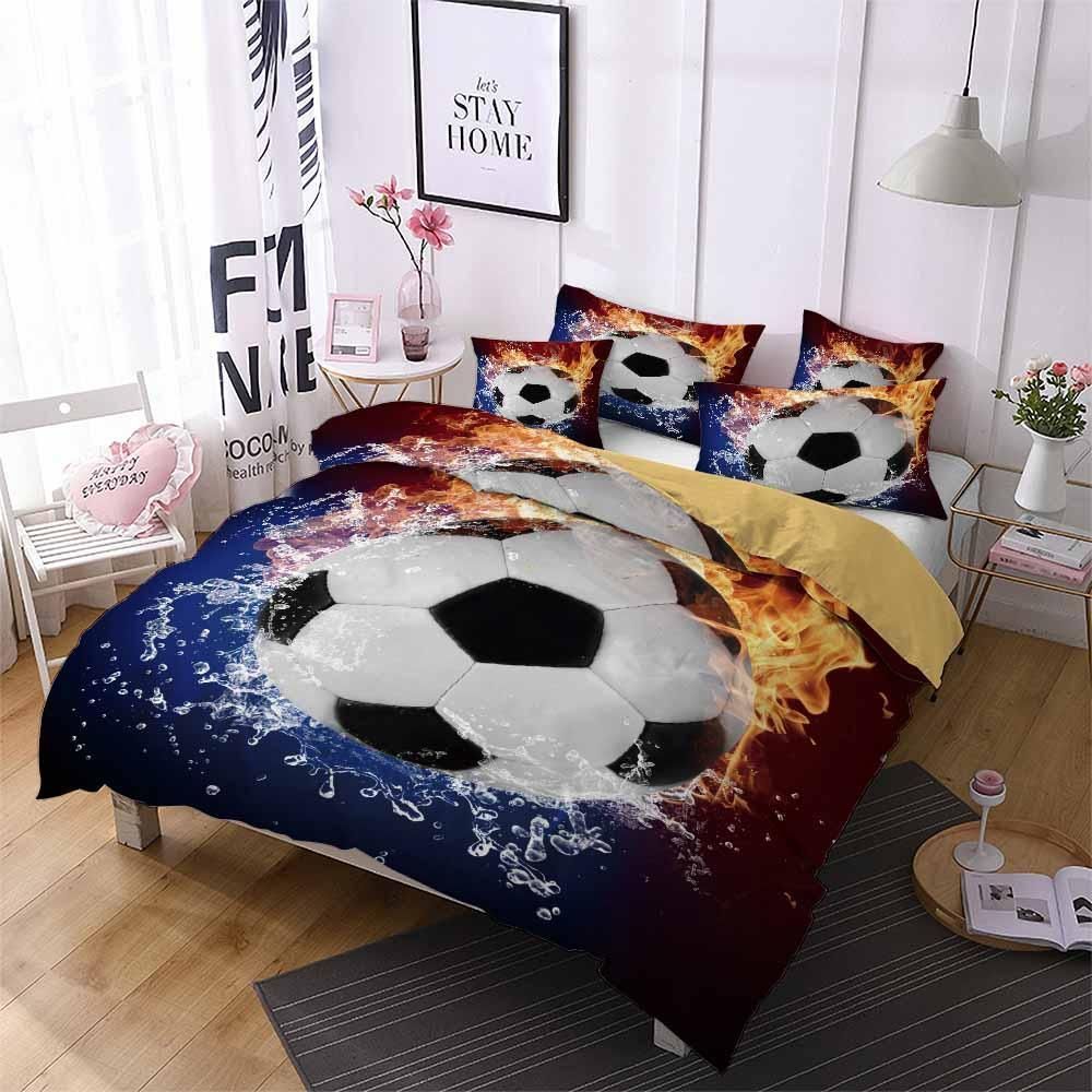 Football Hot And Ice Printed Bedding Set