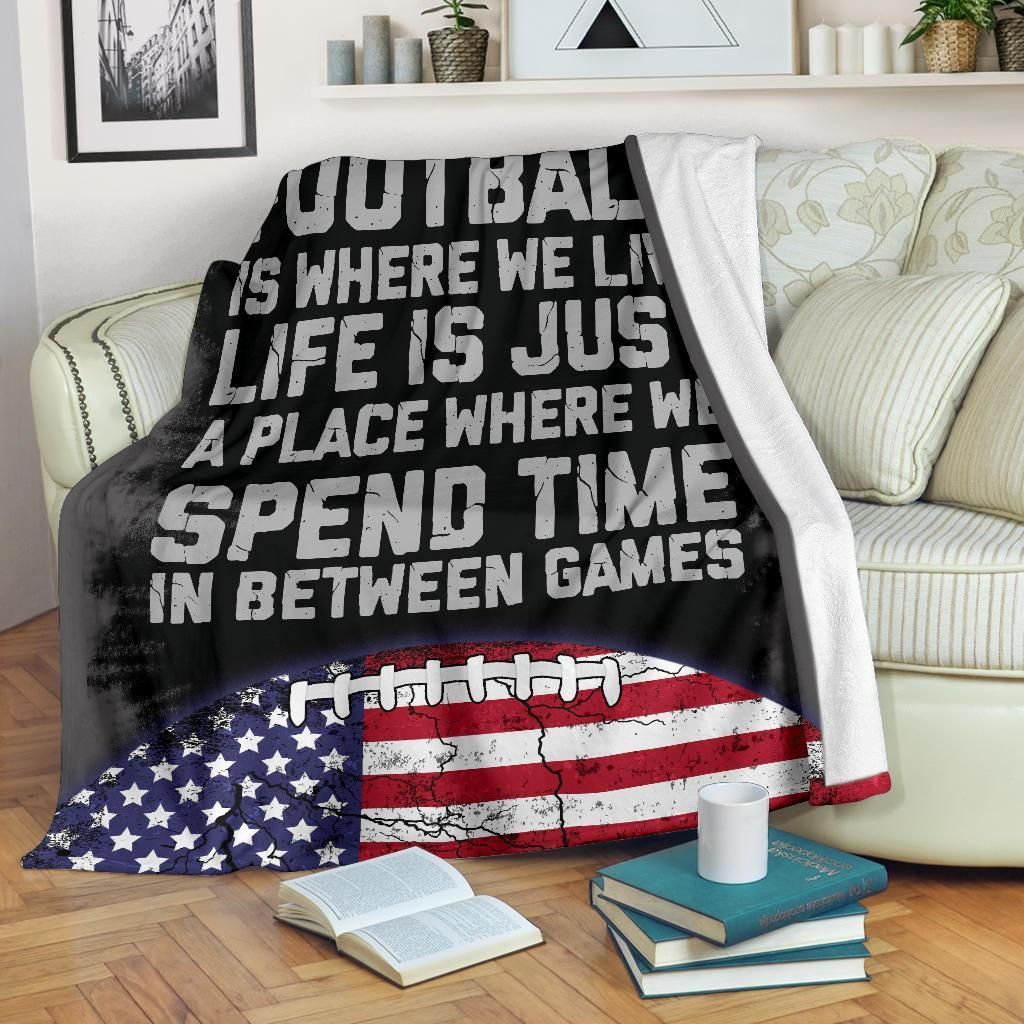 Football Live Sherpa Fleece Blanket