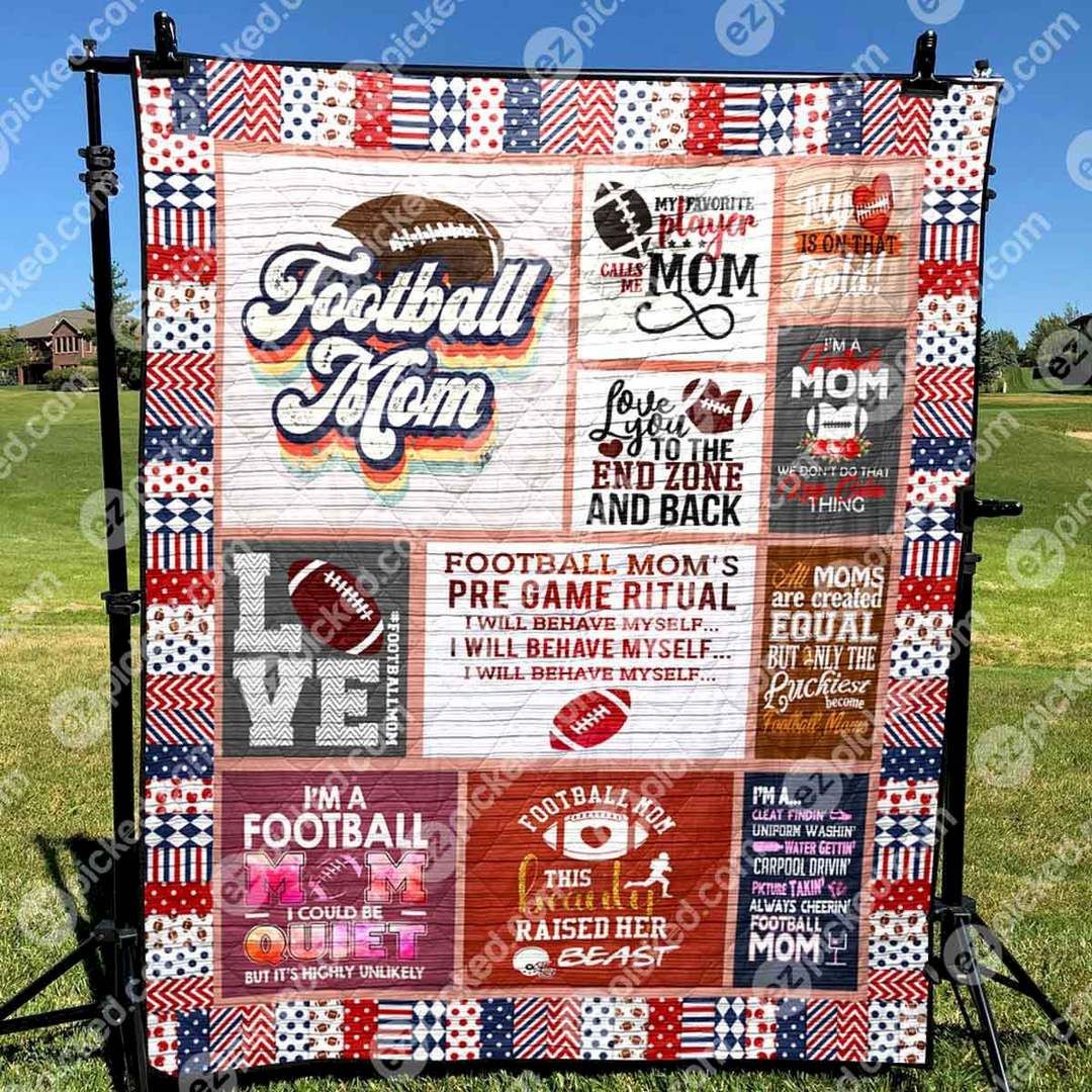 Football Mom CLT150627 Quilt Blanket