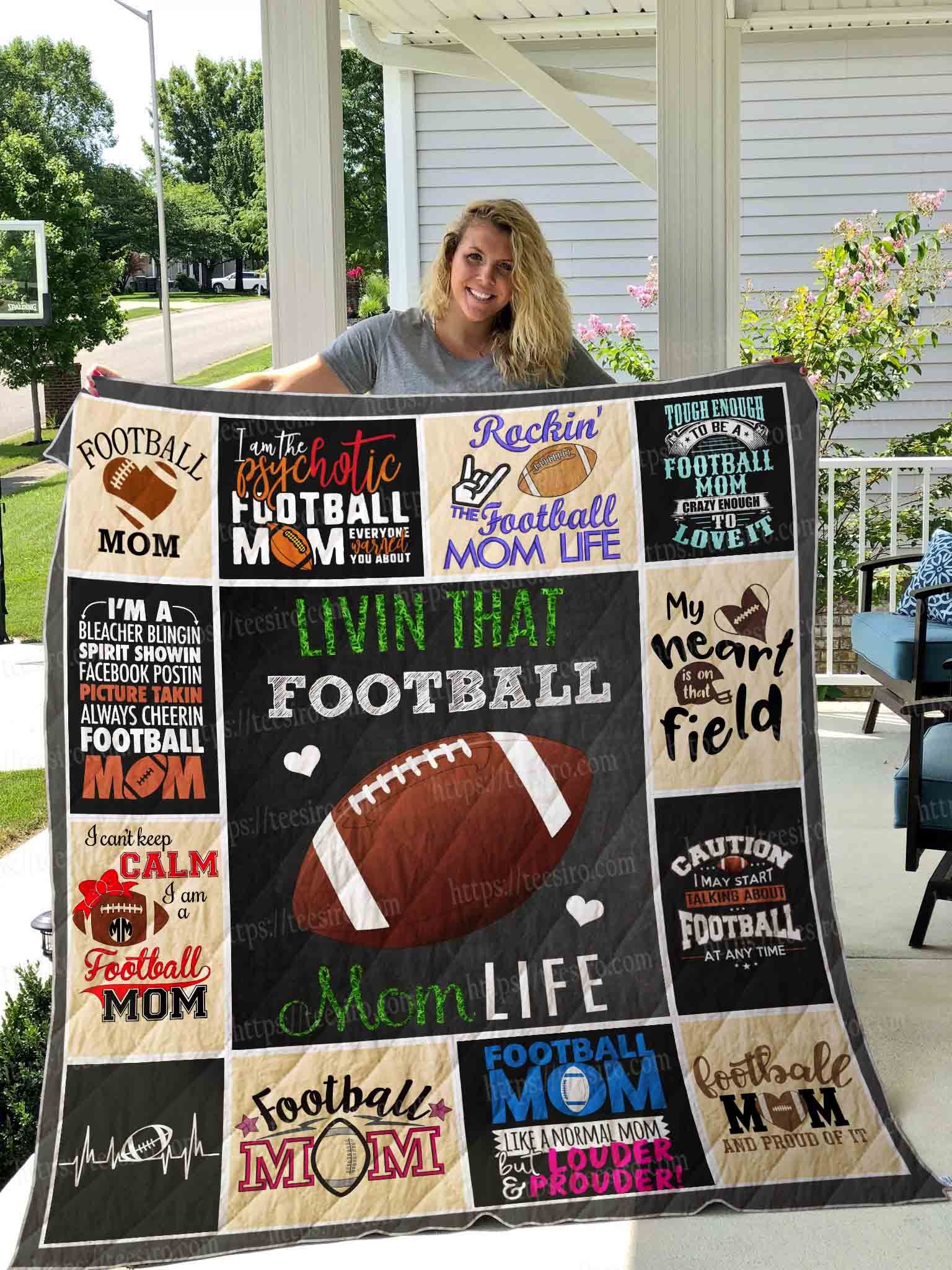 Football Mom Quilt Blankeyt DHC1501434VT
