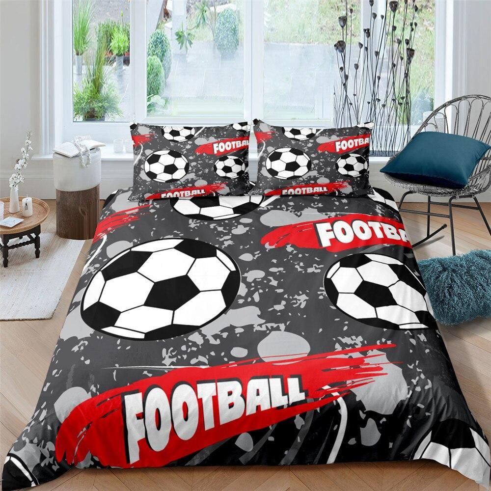 Football Pattern Fight For Dream Bedding Set