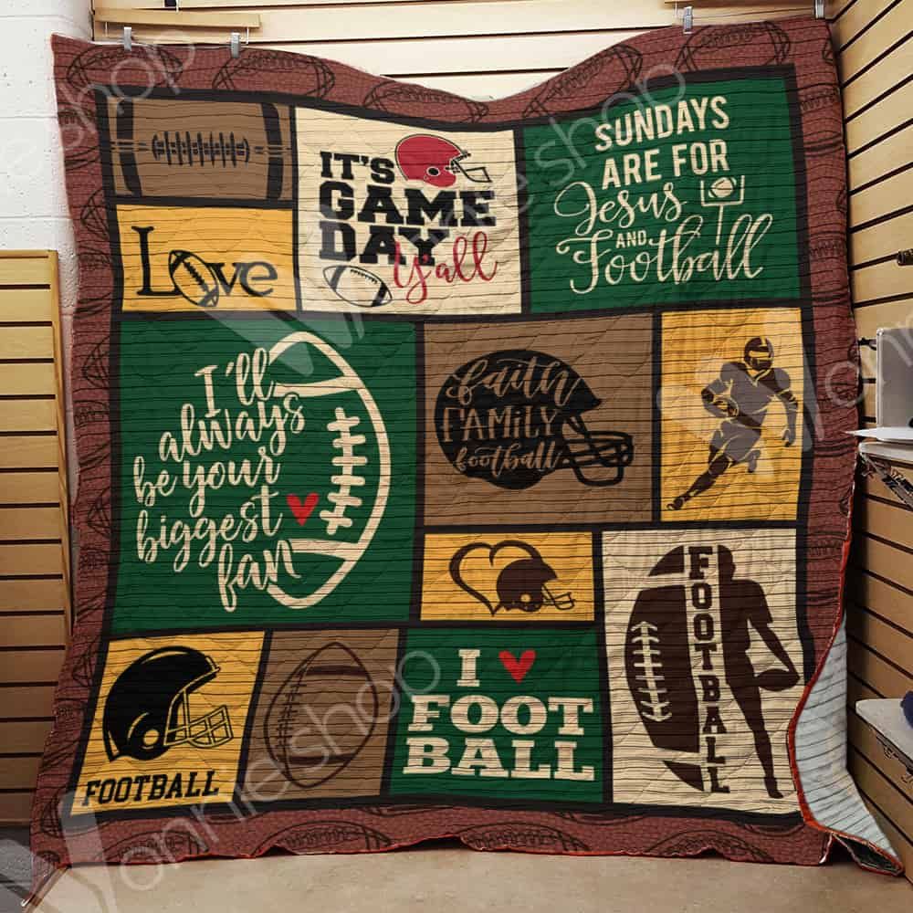 Football Quilt Blanket DHC0302663TD