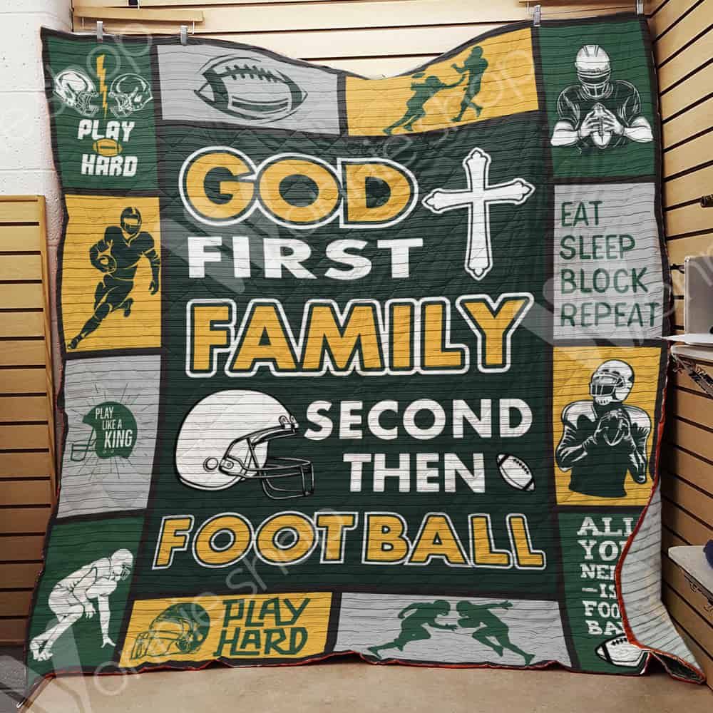 Football Quilt Blanket DHC1002514TD