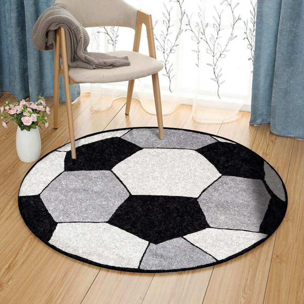 Football Round Carpet