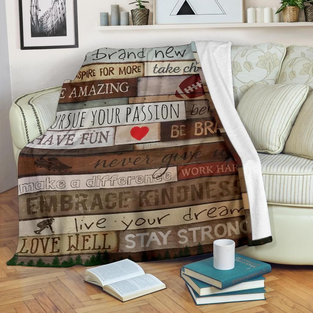 Football Today Sherpa Fleece Blanket