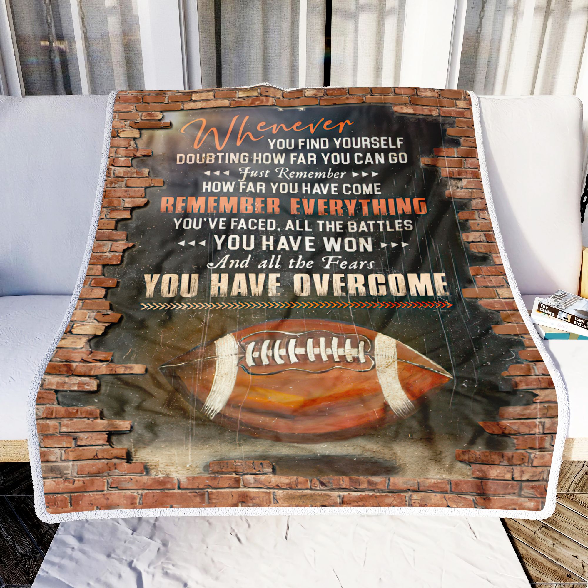 Football Whenever You Find Yourself Fleece Blanket