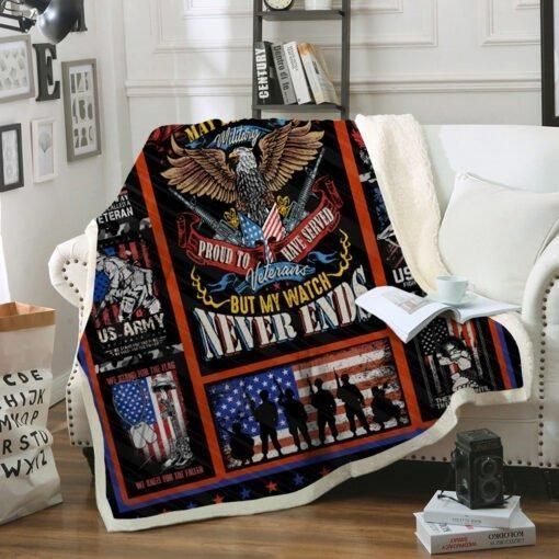 For Dad Camoflage Military Fleece Blanket