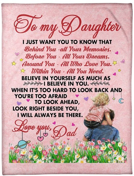 For Daughter Sherpa Fleece Blanket