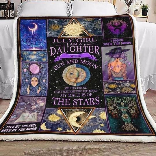For Daughter The Stars Witch Happy Halloween Printed Fleece Blanket