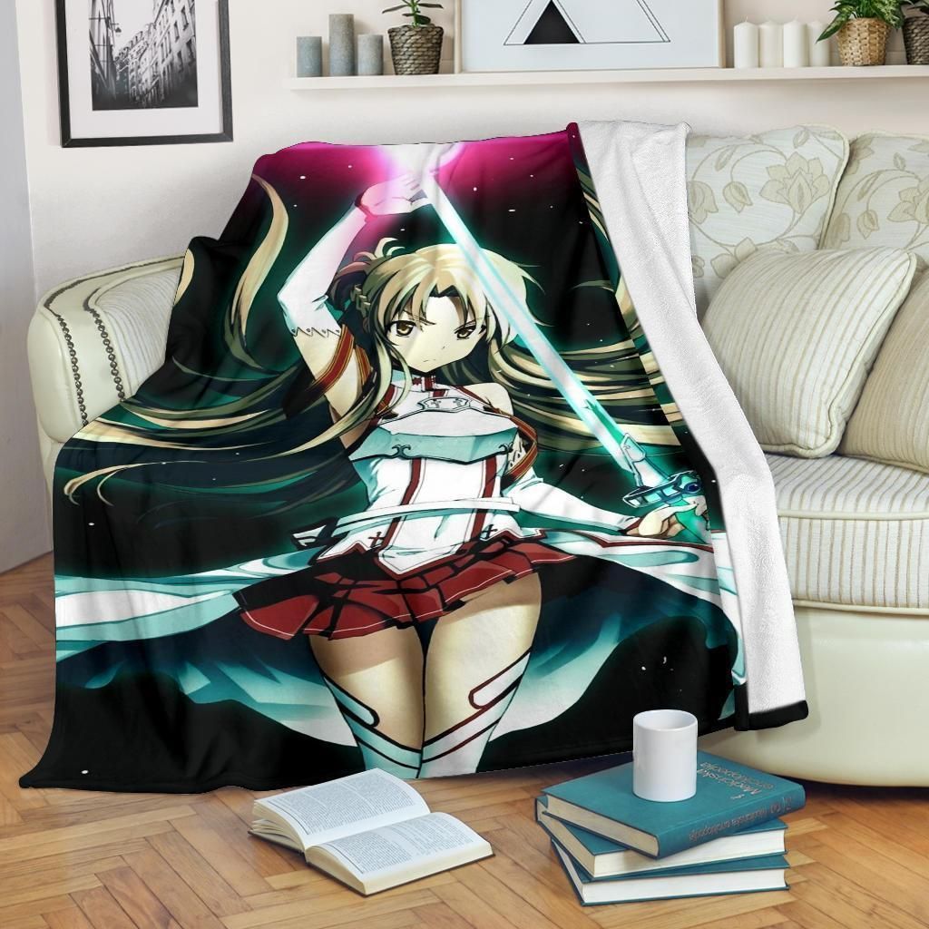For Fans Of Anime Asuna Sword Art Online Fleece Blanket