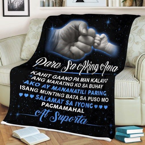 For My Dad Sherpa Fleece Blanket