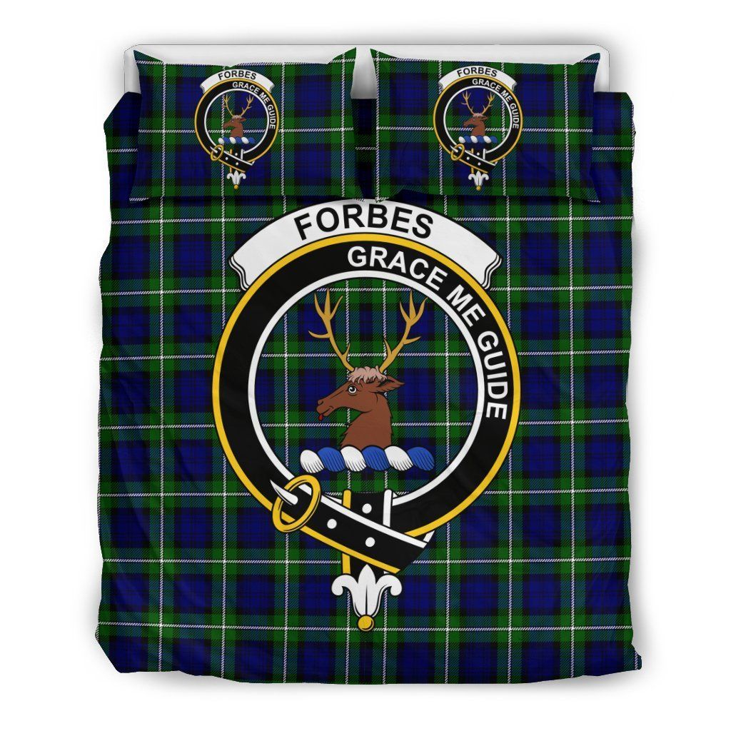 Forbes Clan Badge Tartan Bedding Set