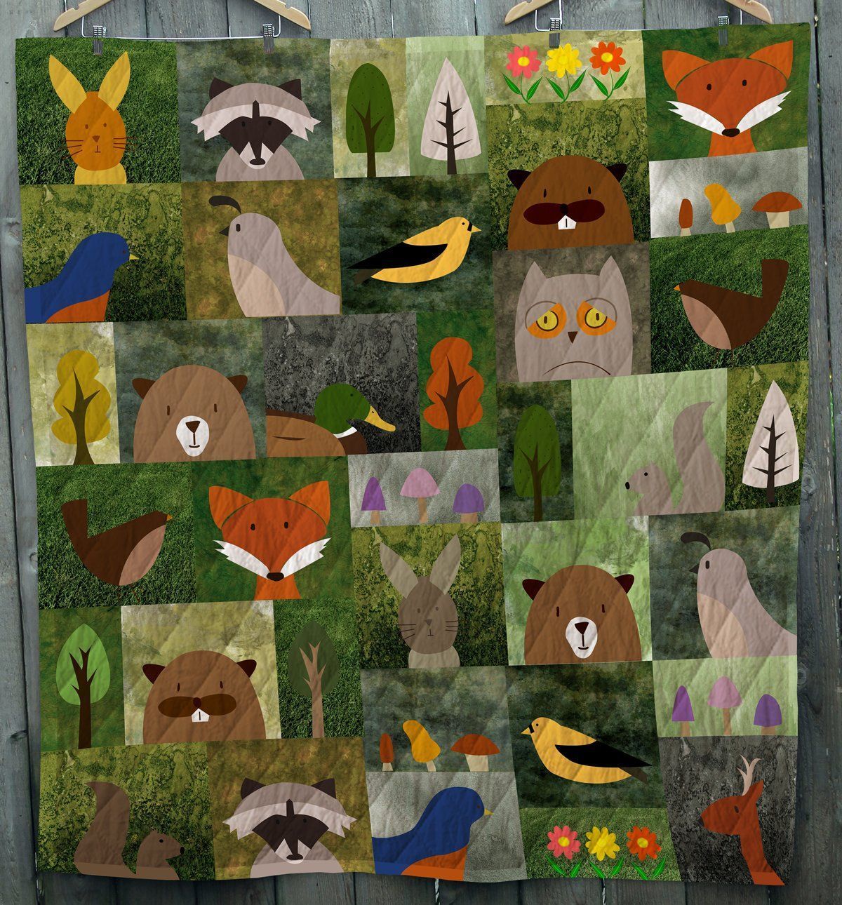 Forest Animals GS-CL-DT3006 Quilt Blanket