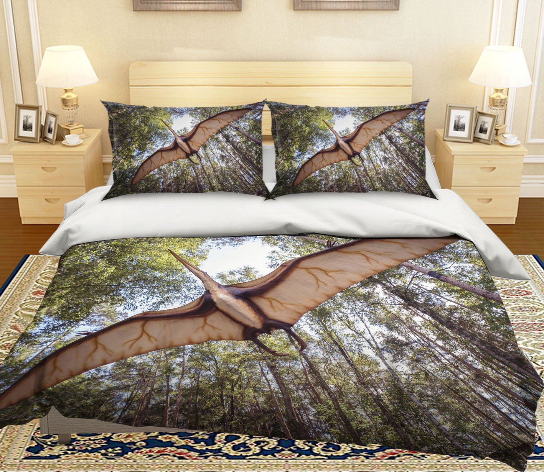Forest Pterodactyl Bedding Set