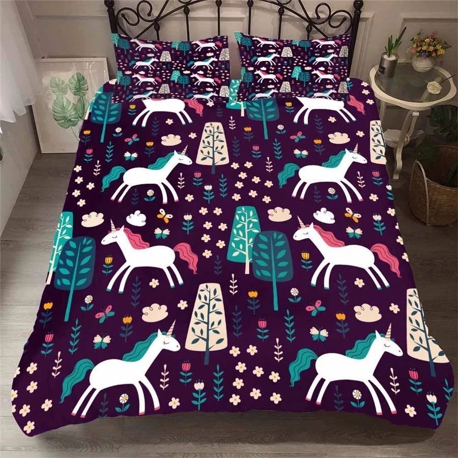 Forest Unicorns Bedding Set