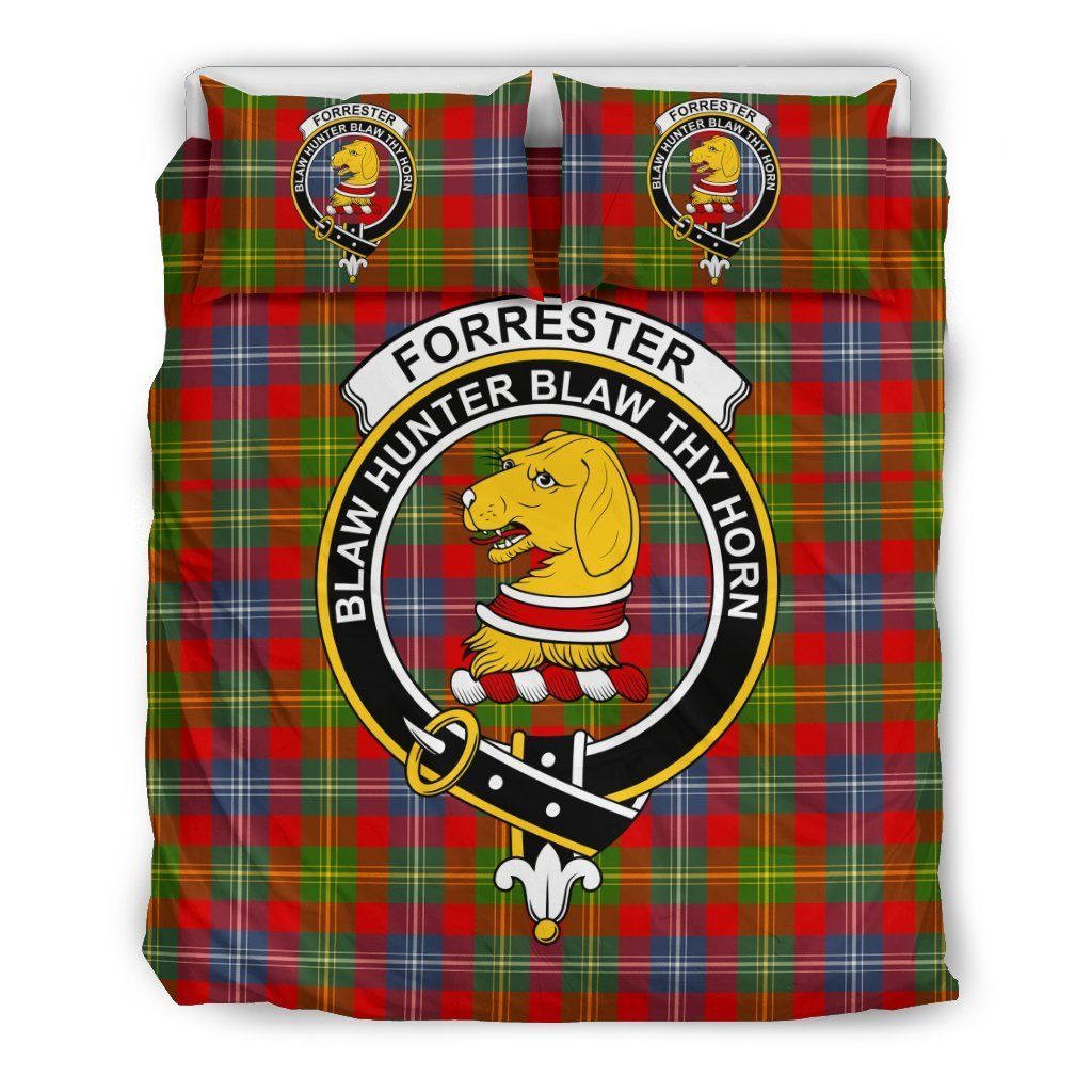 Forrester Clan Badge Tartan Bedding Set