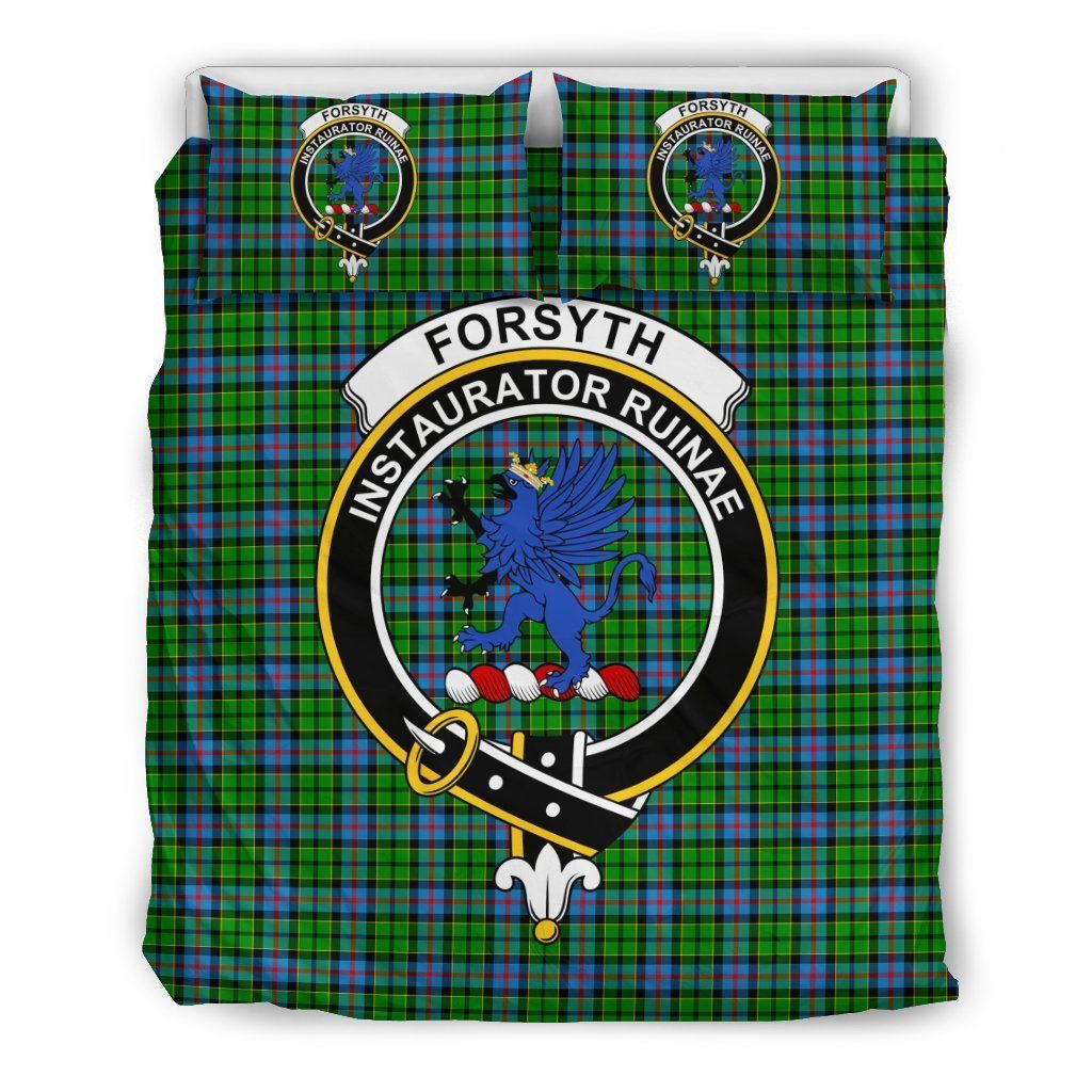 Forsyth Clan Badge Tartan Bedding Set