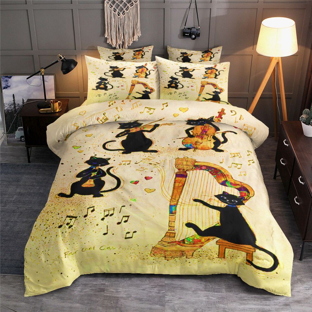 Four Cool Cats Bedding Set