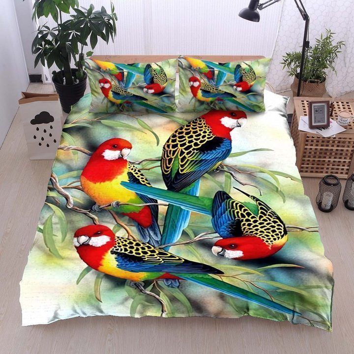Four Parrot On Tree Bedding Set