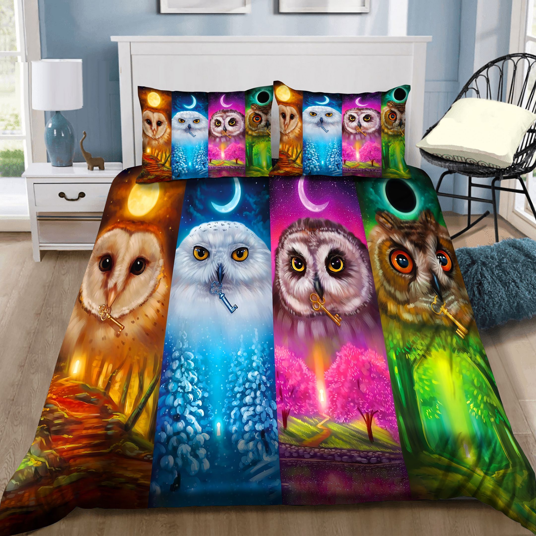 Four Seasons Owl Bedding Set