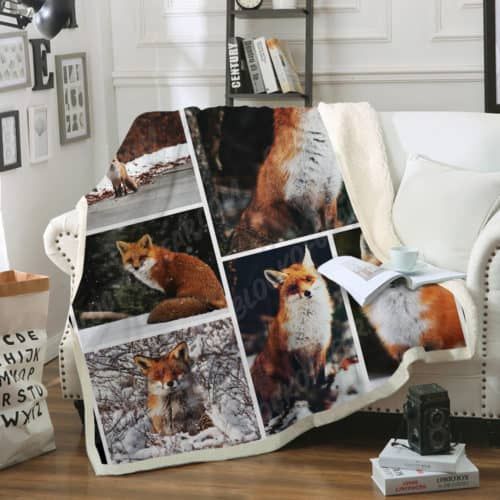 Fox (6) Sherpa Fleece Blanket