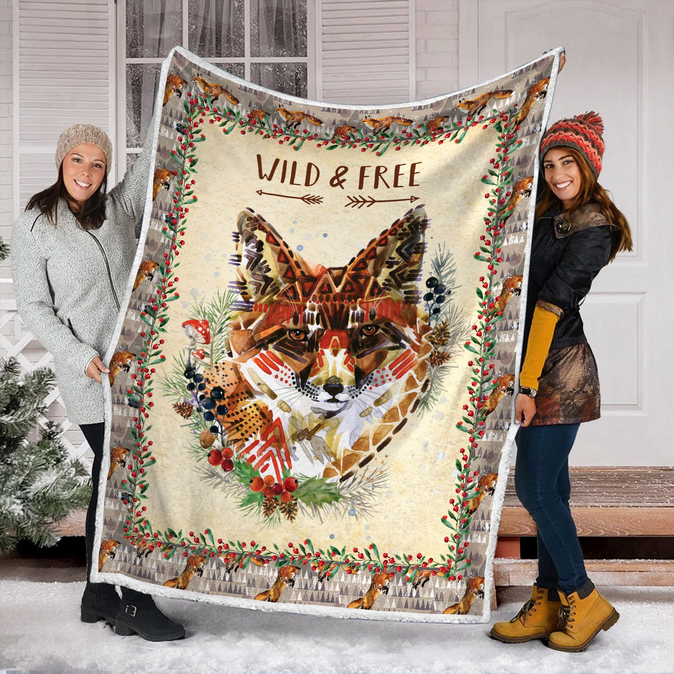 Fox Fleece Blanket
