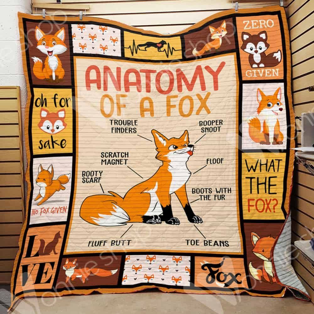 Fox Anatomy Of A Fox GS-CL-LD0701 Quilt Blanket
