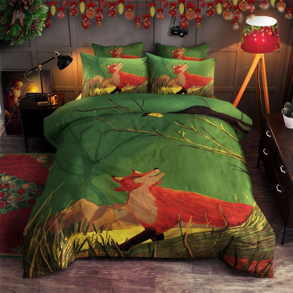 Fox And Raven Bedding Set