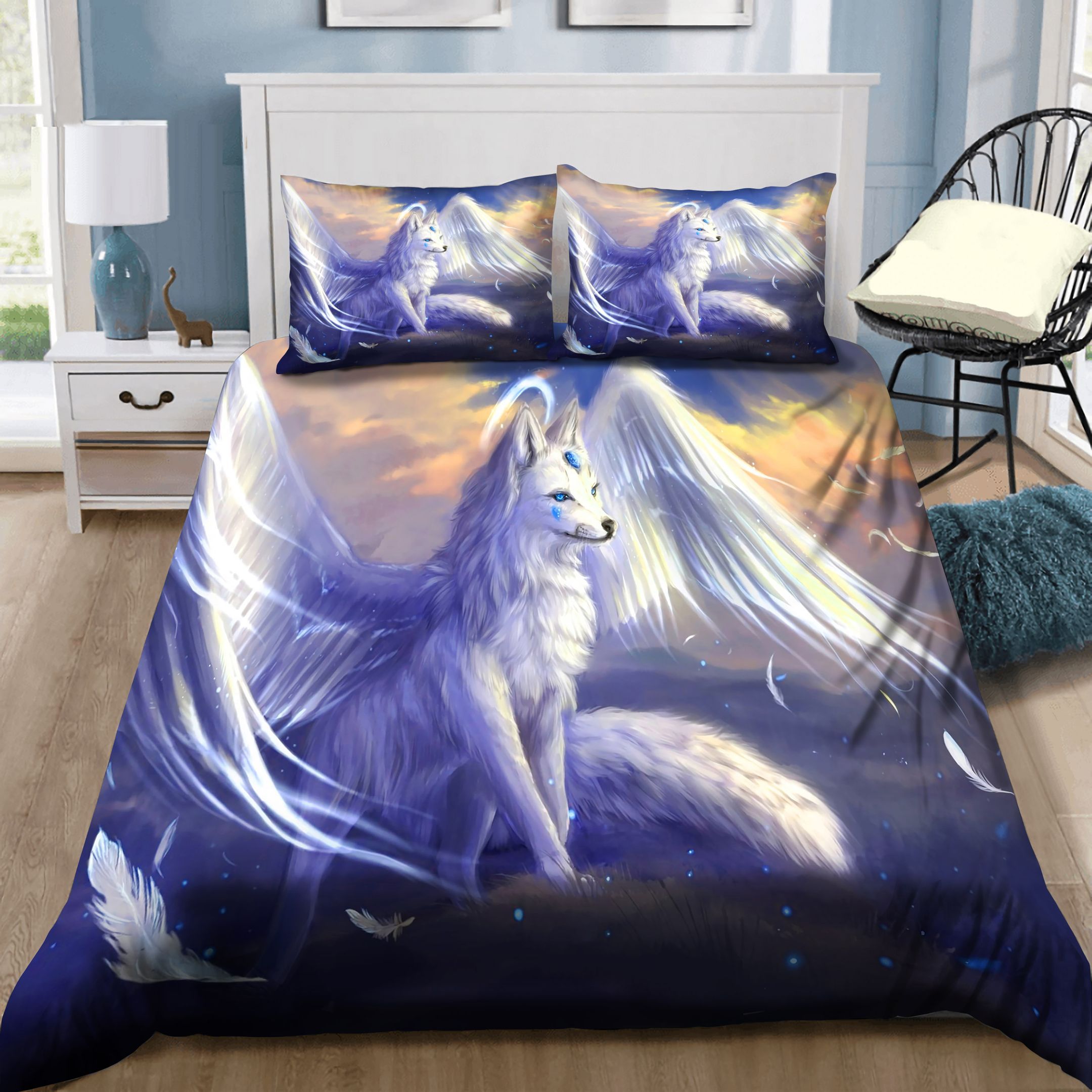 Fox Angel Bedding Set