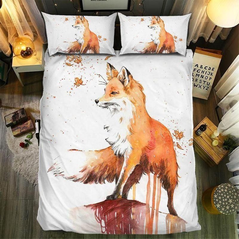 Fox Art Reflection  Bedding Set