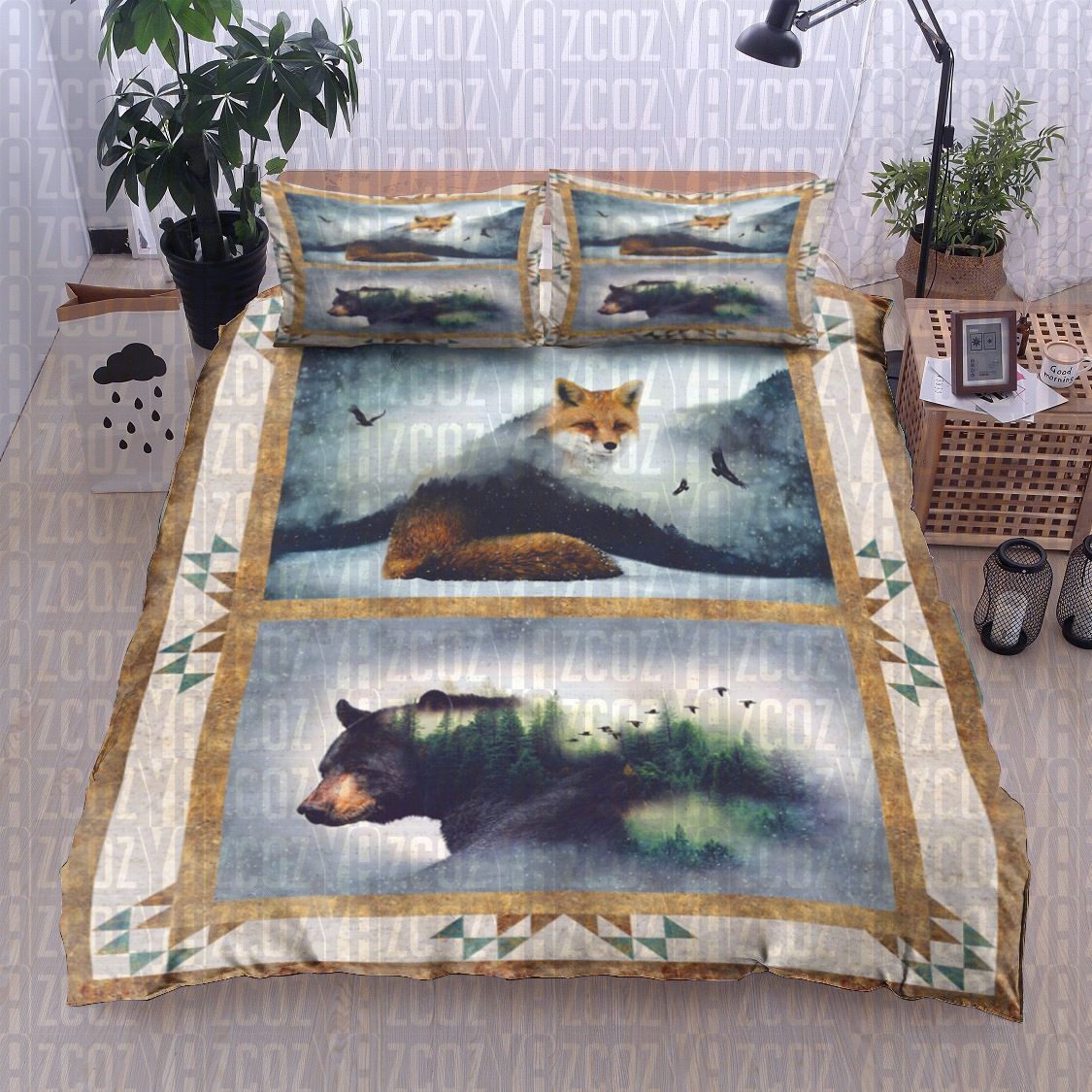 Fox Bear Bedding Set