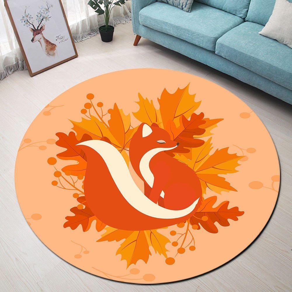 Fox Round Carpet