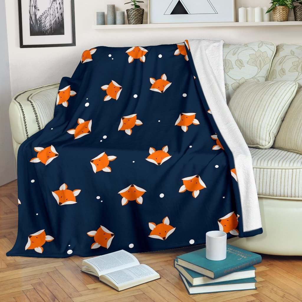 Fox Sherpa Fleece Blanket