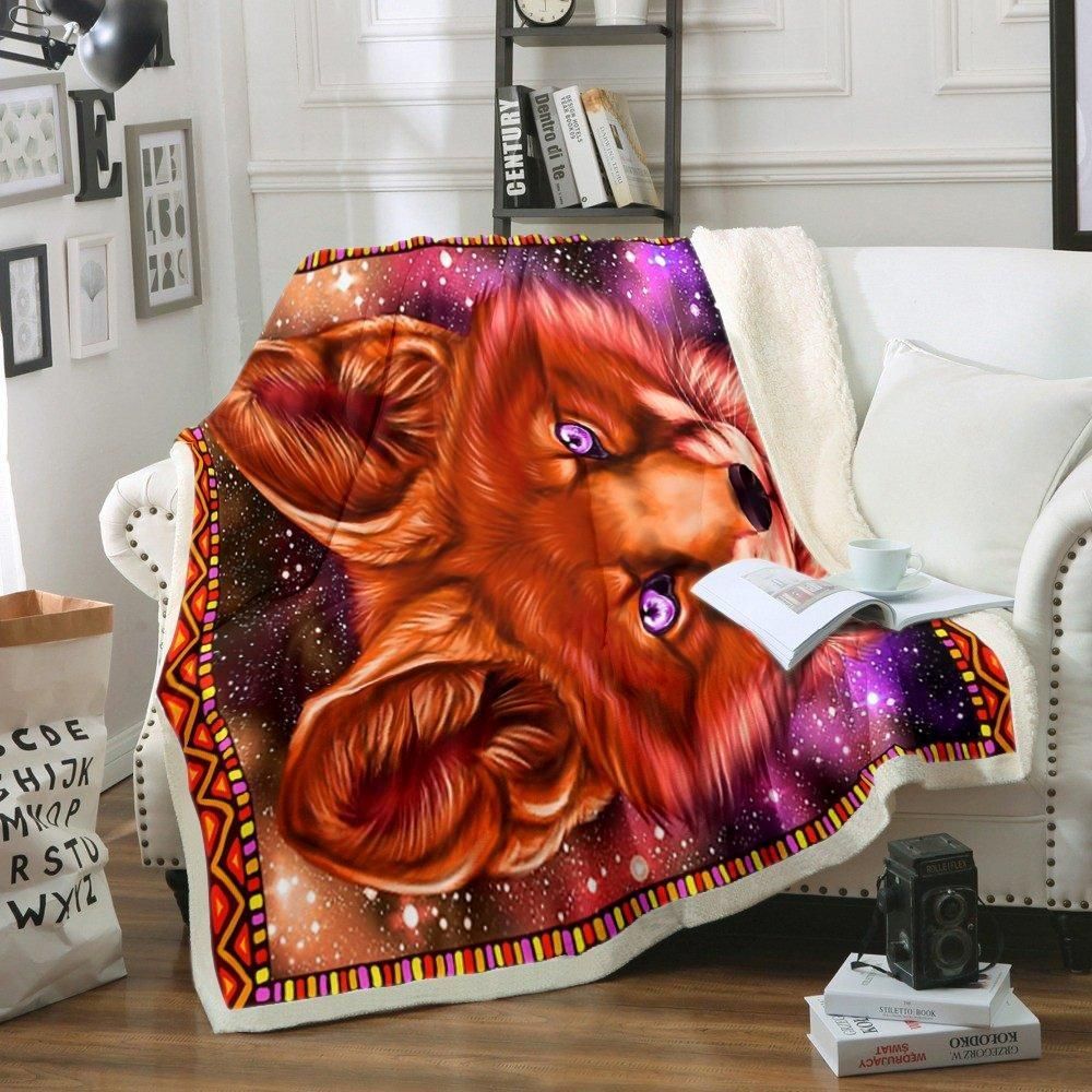 Fox Sherpa Fleece Blanket