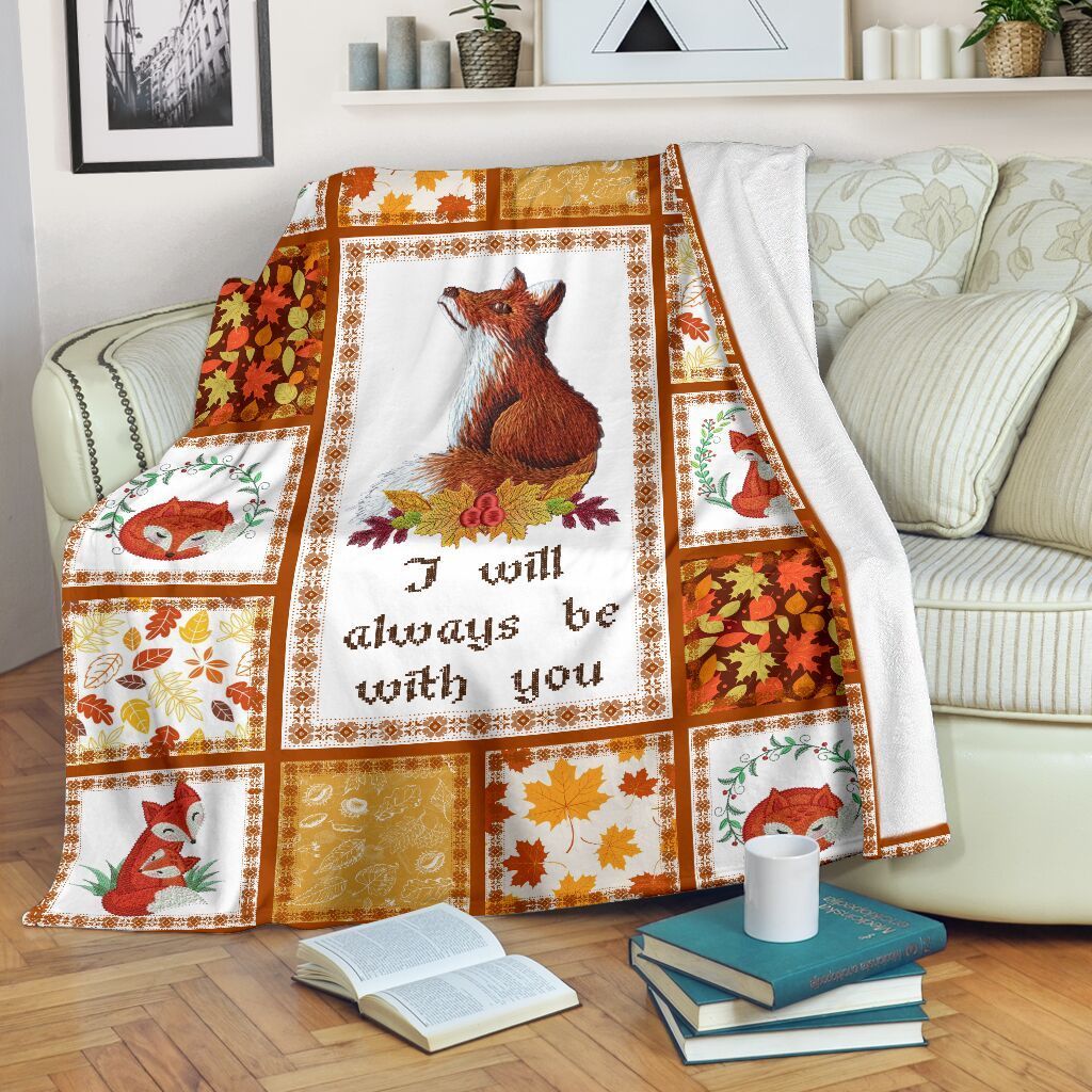 Fox Sherpa Fleece Blanket