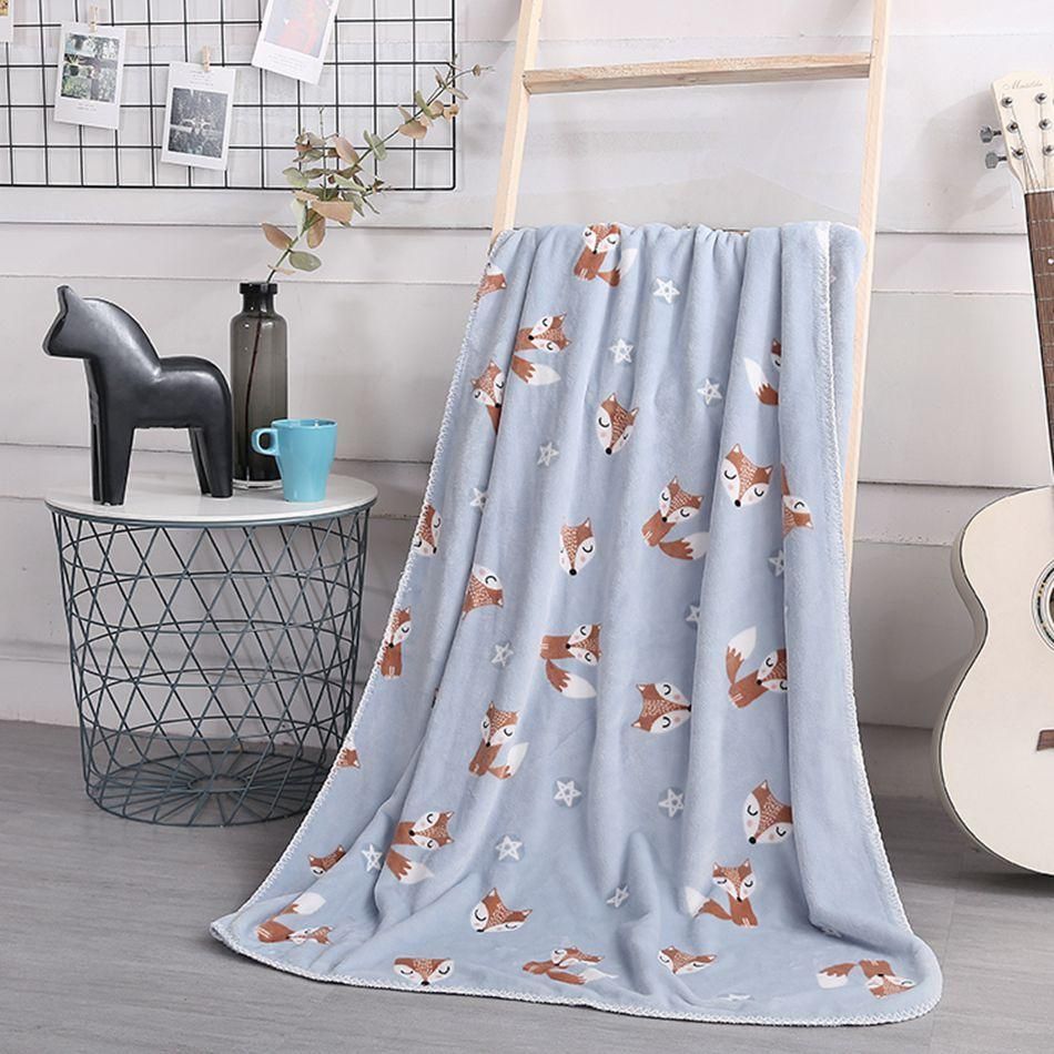 Fox Sherpa Fleece Blanket