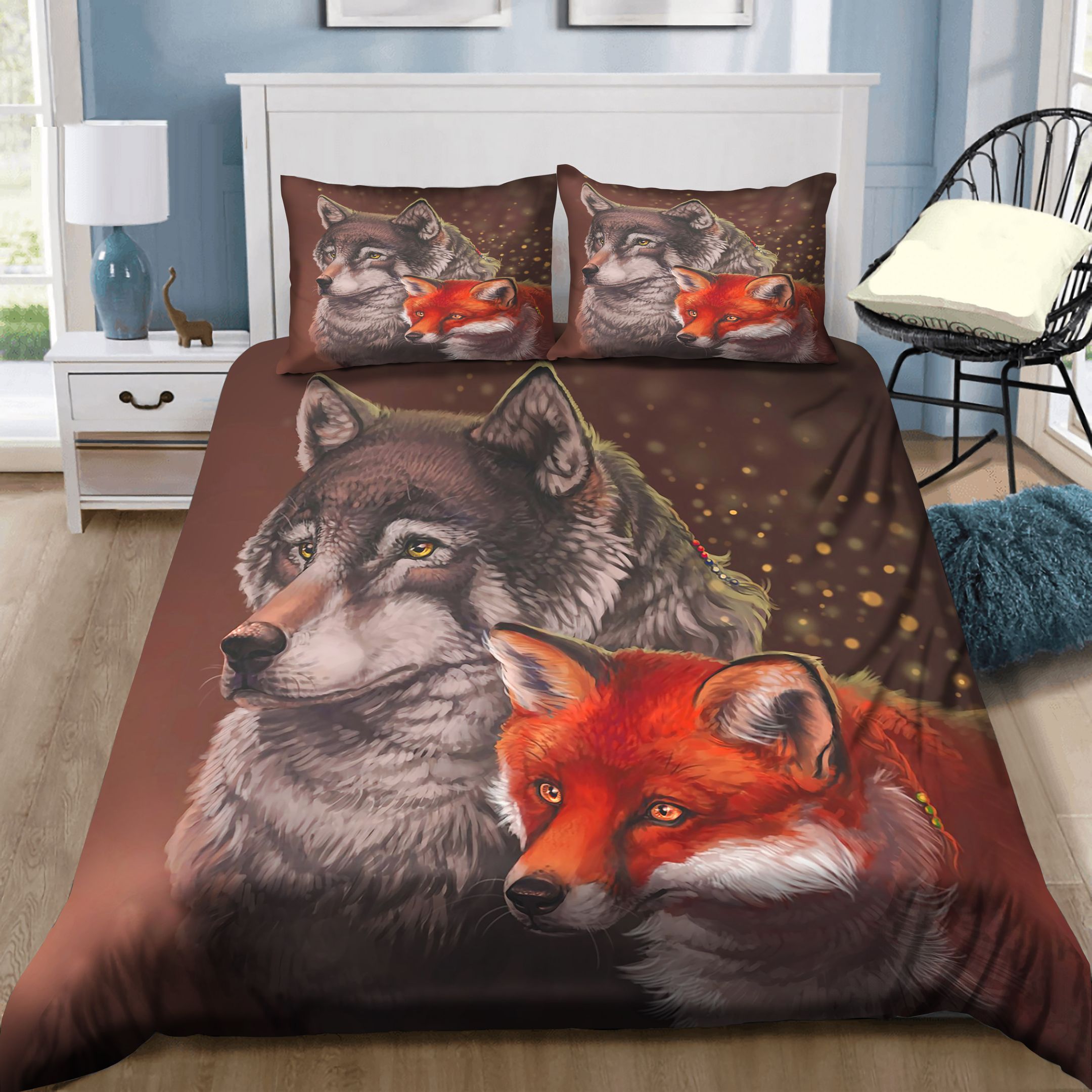 Fox Couple Bedding Set