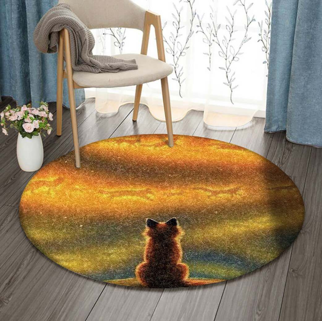 Fox Round Carpet