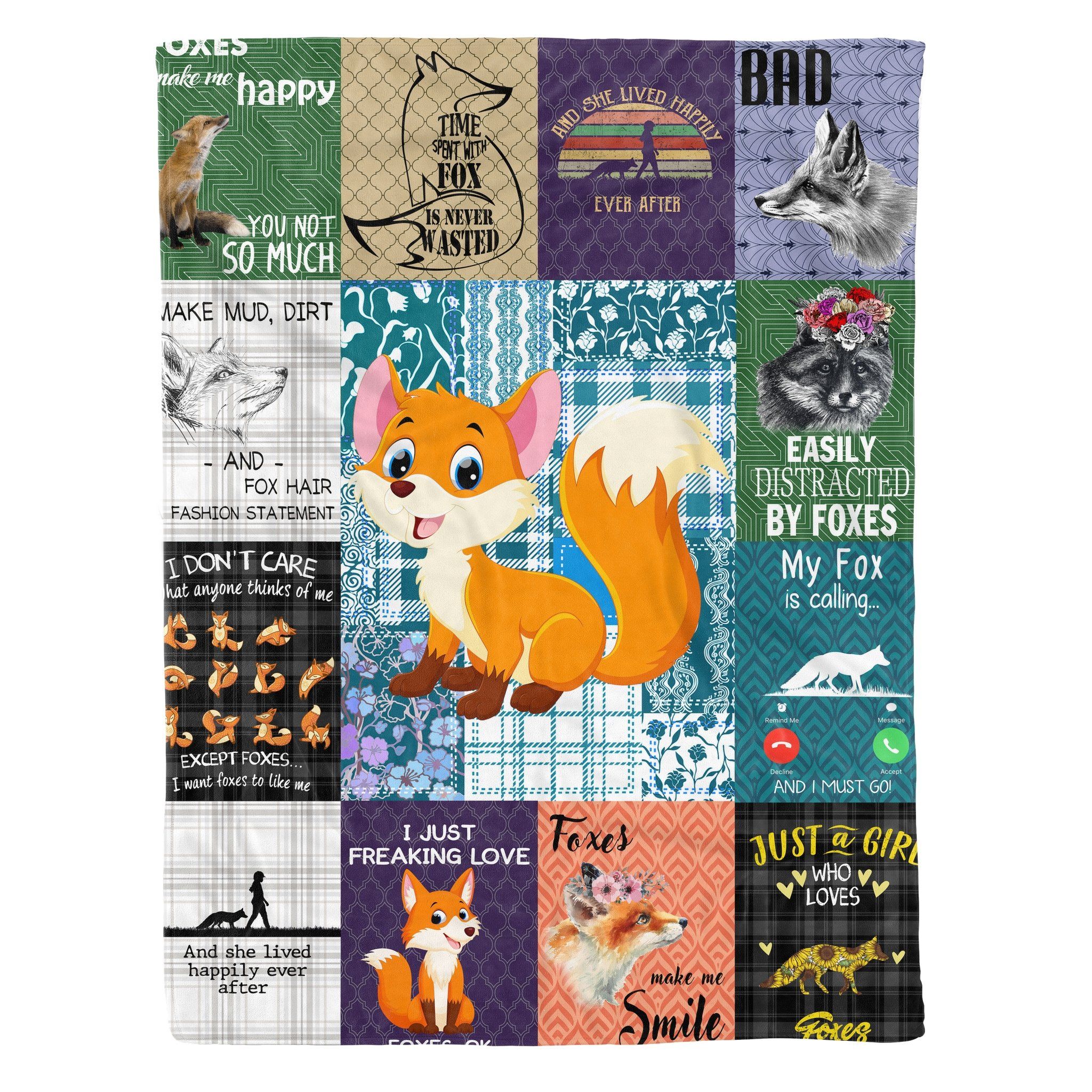 Fox Fleece Blanket