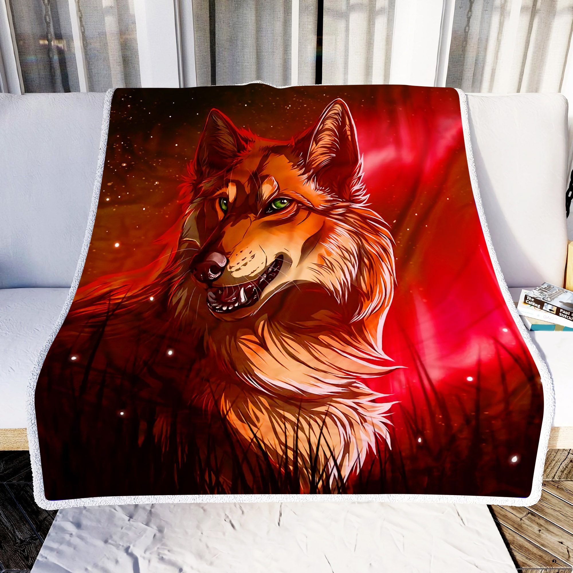 Fox Fantasy Art Fleece Blanket