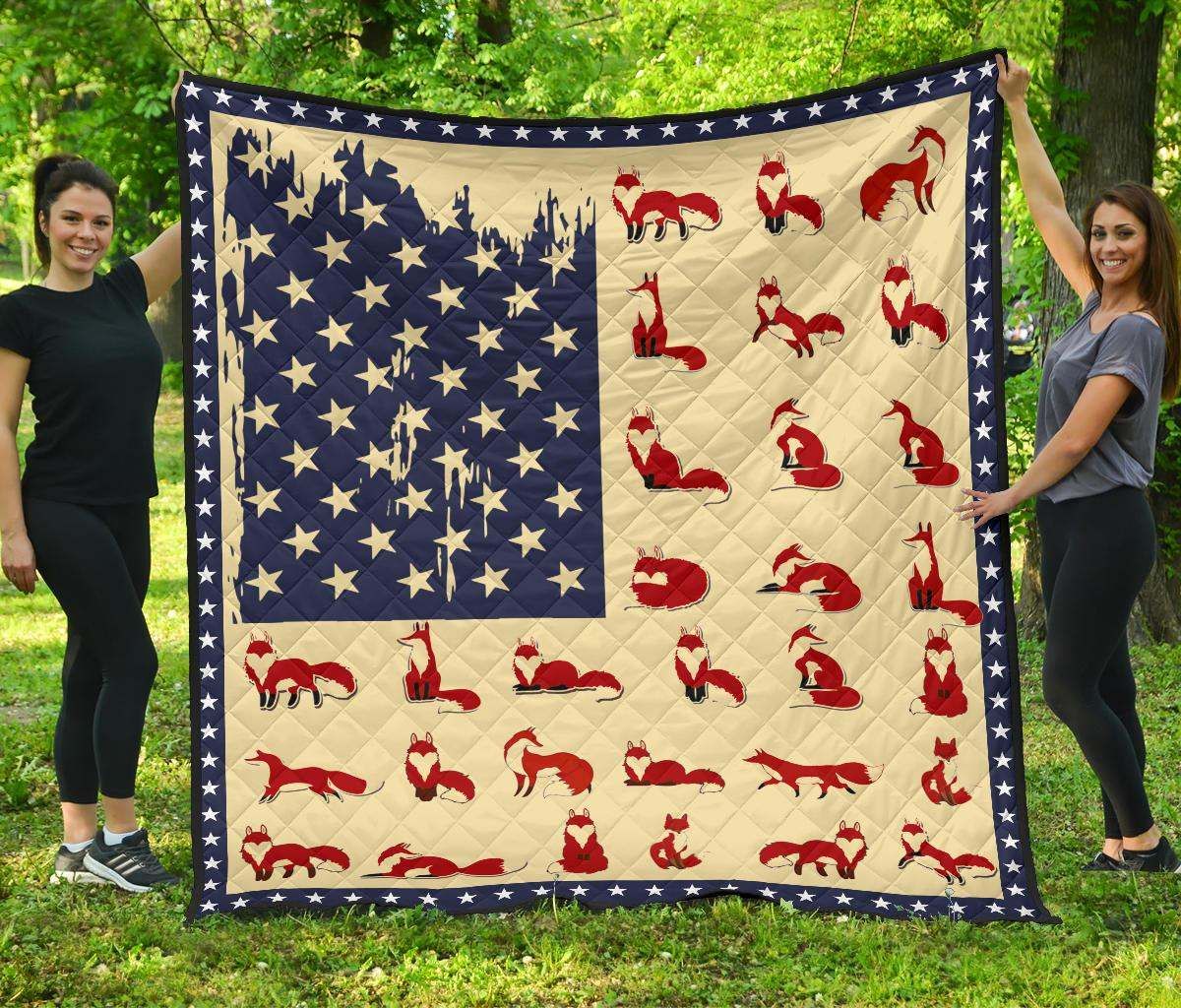 Fox Flag CLA1410014Q Quilt Blanket