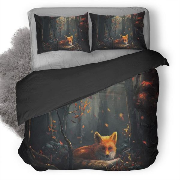 Fox Forest Bedding Set