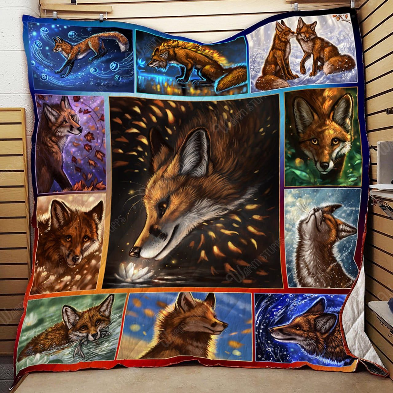 Fox Im Behind You Quilt Blanket DHC020120449TD
