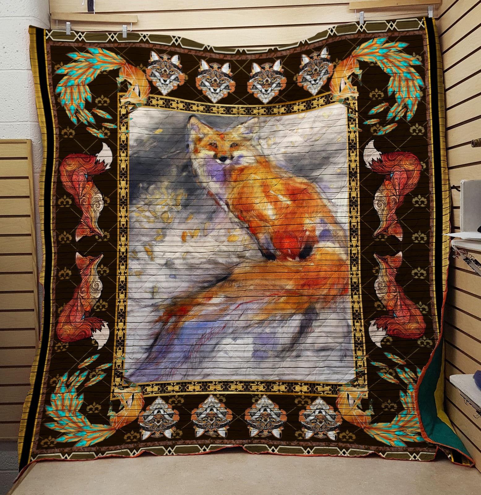 Fox Im Just Beautiful Me Quilt Blanket DHC020120647TD