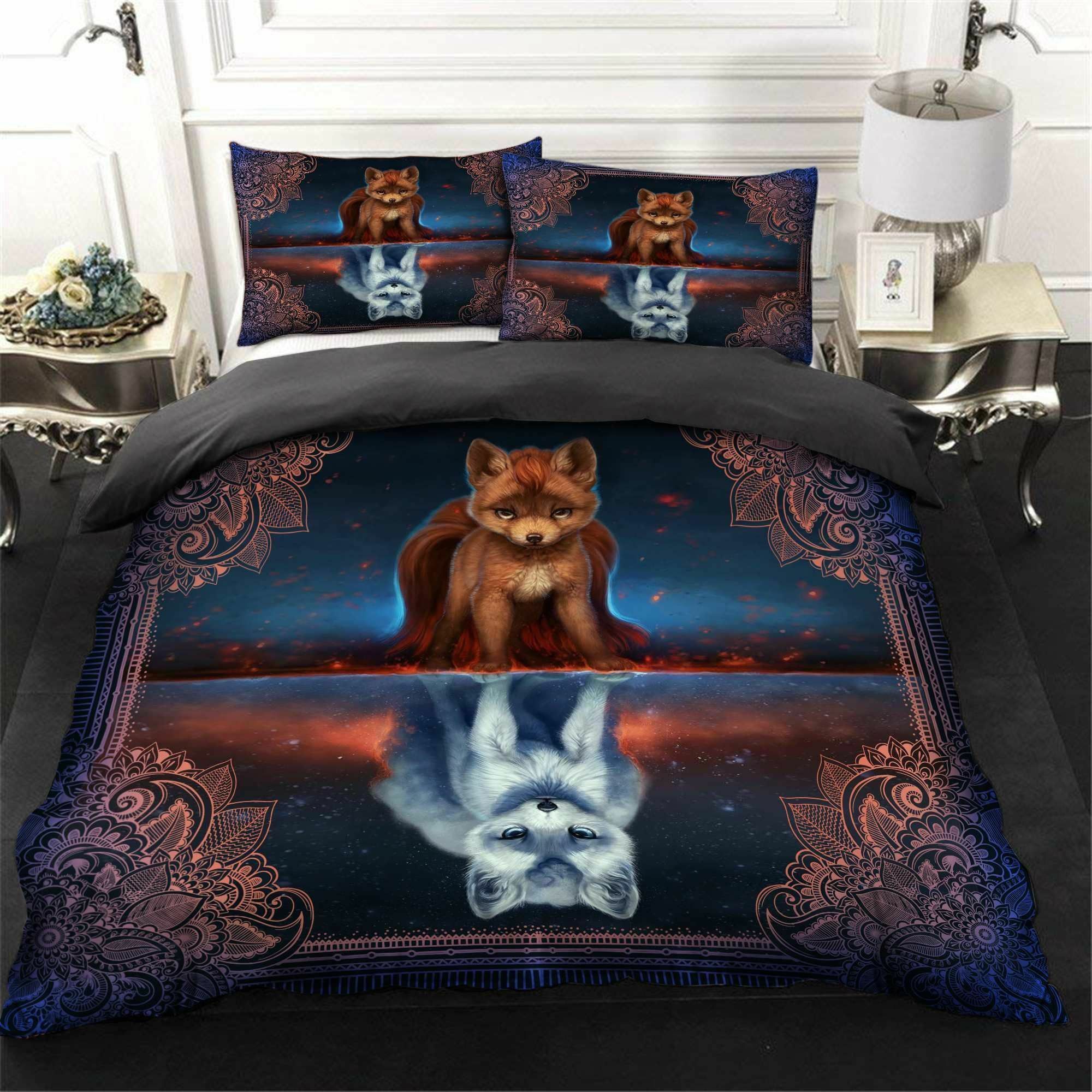 Fox Mandala Bedding Set