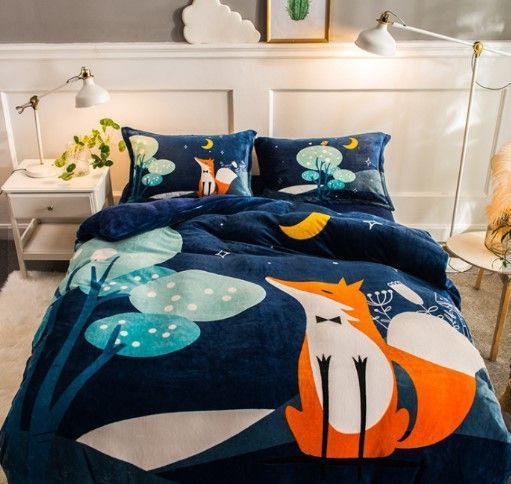 Fox Night Bedding Set