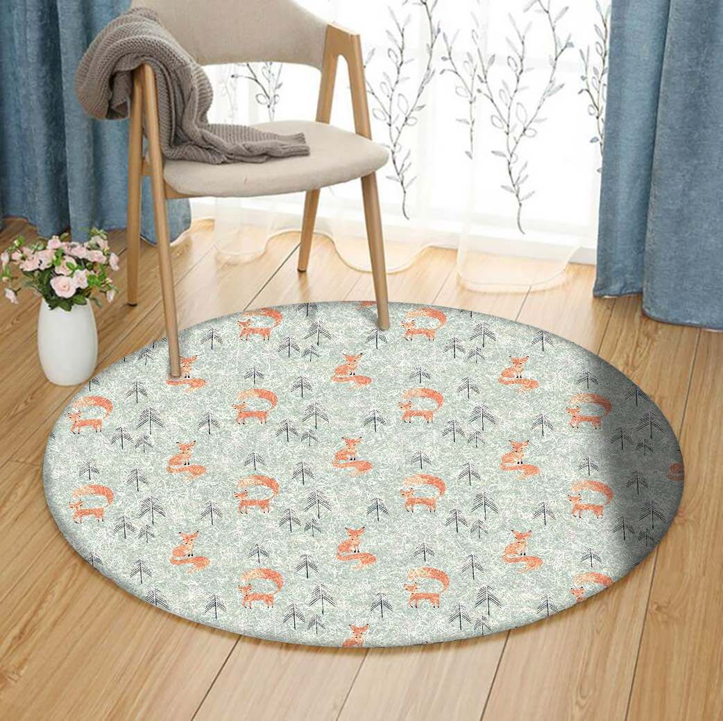 Fox Round Carpet