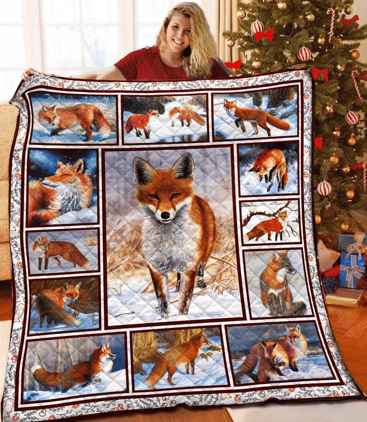 Fox Orange Fox Fox GS-CL-DT3006 Quilt Blanket