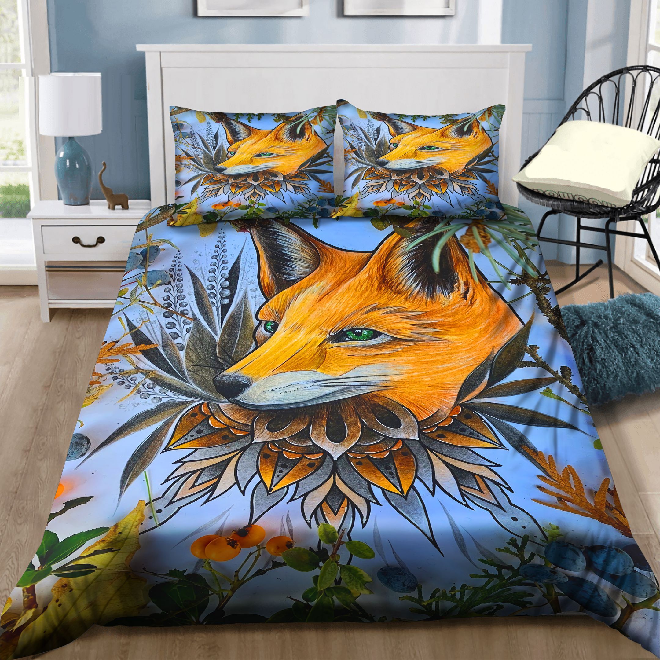 Fox Painting Bedding Set